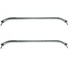Amarine Made 2-Pack 12", 16", 18" Polished Stainless Heavy Duty Oval Boat Marine Grab Handle Hand Rail with Flange & Stud (18") view 1
