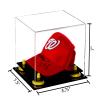Better Display Cases Acrylic Baseball Cap Display Case with Clear, Yellow Risers and Black Base (A006/V21) view 2