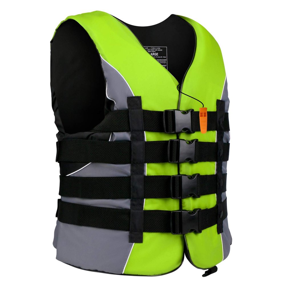 XGEAR Adult USCG Life Jacket Vest Water Sports (Lime, XXL)