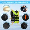 XGEAR Adult USCG Life Jacket Vest Water Sports (Lime, XXL) view 3