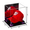 Better Display Cases Acrylic Baseball Cap Display Case with Mirror, Purple Risers and Black Base (A006/V21) view 2