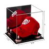 Better Display Cases Acrylic Baseball Cap Display Case with Mirror, Pink Risers and Black Base (A006/V21) view 2