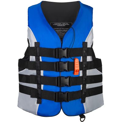 Leader Accessories Adult Universal Personal Flotation Device USCG Approved Life Jacket Vest (Blue, XL)