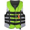 Leader Accessories Adult Universal Personal Flotation Device USCG Approved Life Jacket Vest (Green, 2XL) view 1