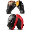 Odoland 2-in-1 Kids Boxing Gloves and Punching Mitts Set, Boxing Mitts Focus Pads, Youth Boxing Fight Gloves Equipment for Taekwondo, Kickboxing, Karate, Muay Thai, MMA Training view 1