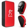 Odoland 2-in-1 Punching Mitts Kick Pack Set, Boxing Mitts Focus Pads, Taewondo Kick Pad, Great for Boxing, Kickboxing, Karate, Muay Thai, MMA Training, Black/Red view 1