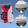 Leader Accessories Adult Universal Personal Flotation Device USCG Approved Life Jacket Vest (Red, 2XL) view 3