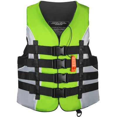 Leader Accessories Adult Universal Personal Flotation Device USCG Approved Life Jacket Vest (Green, 3XL)