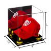 Better Display Cases Acrylic Baseball Cap Display Case with Mirror, Yellow Risers and Black Base (A006/V21) view 2