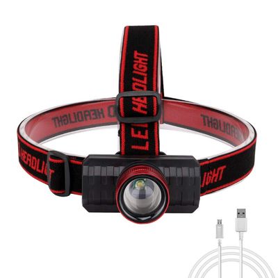 lliang Head Flashlight Led Headlight Flashlight USB Rechargeable Torch Camping Hiking Night Fishing Light