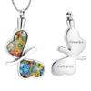 memorial jewelry Butterfly Cremation Necklace for Ashes for Women - Memorial Keepsake for Beloved's Ashes Urn Jewelry for Ashes view 2