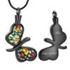 memorial jewelry Butterfly Cremation Necklace for Ashes for Women - Memorial Keepsake for Beloved's Ashes Urn Jewelry for Ashes view 3