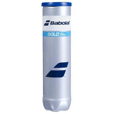 Babolat Gold All Court X4 Balls, Adults Unisex, Jaune (Black) One Size