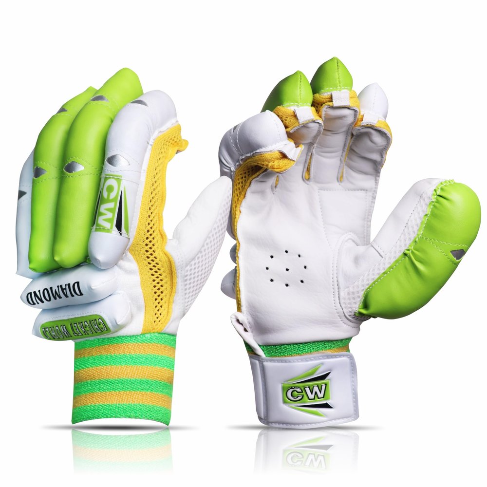 CW Diamond Sports Cricket Batting Gloves Right Handed & Left Handed (Youth, Right)