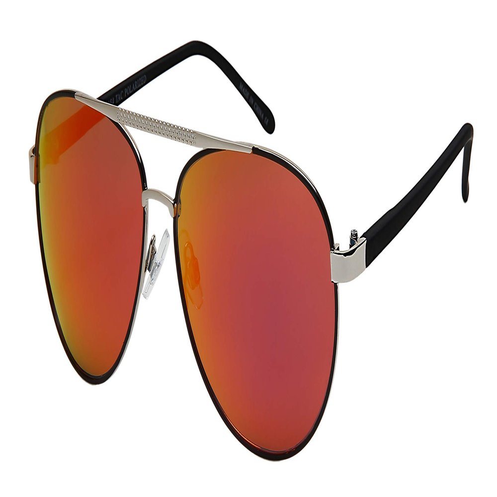EDGEIWEAR Classic Polarized Avaitor Driving Sunglasses for Men Women Mirrored Lens Ultra Lightweight UV Protection