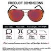 EDGEIWEAR Classic Polarized Avaitor Driving Sunglasses for Men Women Mirrored Lens Ultra Lightweight UV Protection view 3