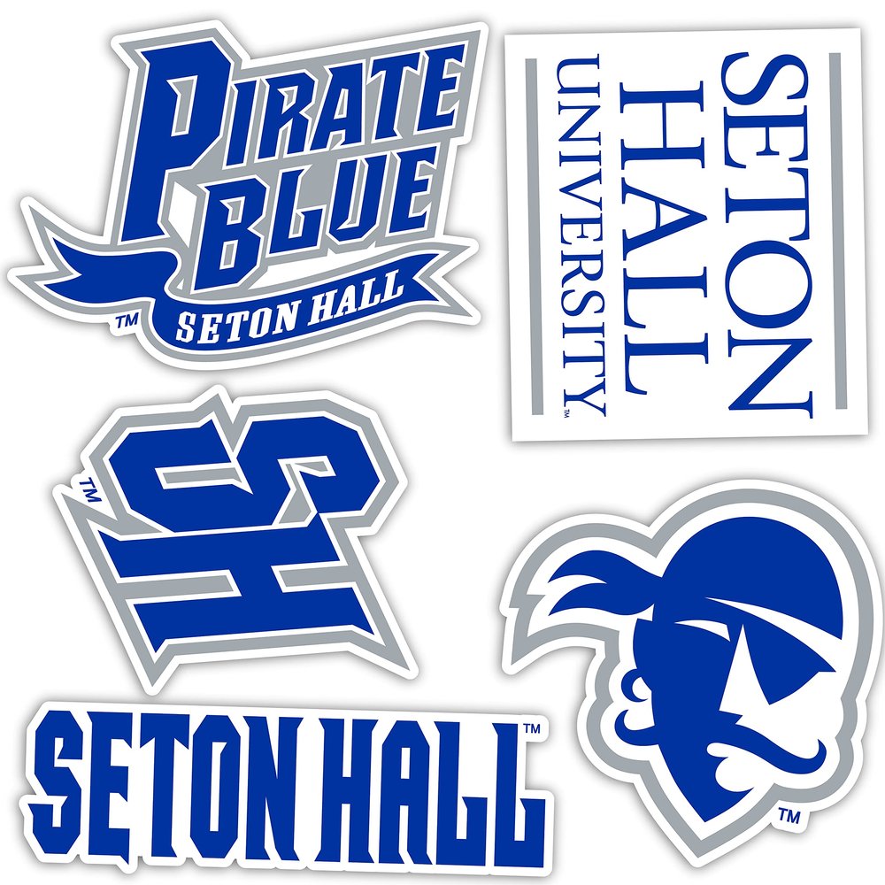 Desert Cactus Seton Hall University Sticker Seton Hall Pirates Vinyl Decal Laptop Water Bottle Car Scrapbook Sheet (Type 2)