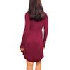 3KB Women's Long Sleeve Dress- Wine- Large view 2
