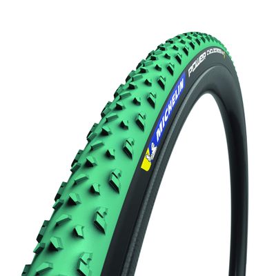 Michelin Power Cyclocross Mud 700x33C Folding Tubeless-Ready Cyclocross Tire with GreenCompound & Bead2Bead Protek Reinforcement for Mud, Puncture Protection, and Enhanced Grip
