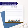 Monster Truck Stationary for Boys Stationary Cards Set with Envelopes, Cars Stationary Set for Kids, Your Choice of Colors and Quantity view 4