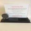 Plastics Unlimited Acrylic Single Hockey Puck Display Case with 8" x 10" Photograph Holder view 1