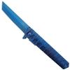 Falcon Tanto Style Folding Pocket Knife 3 Inch 440 Stainless Steel Blade, 8 Inch Overall Length, EDC Utility Knife for Camping, Outdoor Use, Collection & Gifting (Blue) view 3