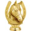 Crown Awards Horse Trophies - 6" Gold Horseshoe Trophy On White Marble Base - 50 Pack view 2