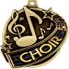 2.3" Gold Kudos Music Choir Medal, 1st Place Choir Award Medals 50 Pack view 2