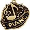 2.3" Gold Kudos Music Piano Medals, 1st Place Piano Award 50 Pack view 2