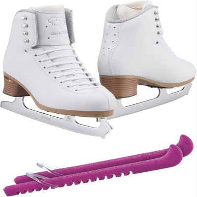 Jackson Ultima Figure Ice Skates ELLE FS2131 / Narrow/Kids 2 Bundle with Guardog Skate Guards