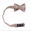 Spring Notion Boys' Glen Plaid Cotton Bow Tie Brown/Tan S view 2