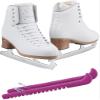 Jackson Ultima Figure Ice Skates ELLE FS2131 / Medium to Wide/Kids 3 Bundle with Guardog Skate Guards view 1