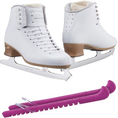Jackson Ultima Figure Ice Skates Freestyle FS2190 / Narrow/Adult 6.5 Bundle with Guardog Skate Guards