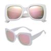 PolarSpex Girls Elastic Square Oversized Kids Polarized Sunglasses - BPA Free view 1