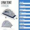 ALPS Mountaineering Lynx 1-Person Tent  Lightweight, Easy Setup, Waterproof, Freestanding Backpacking Tent with Durable Aluminum Poles and Ample Ventilation view 2