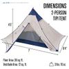ALPS Mountaineering Trail Tipi 2-Person, Lightweight Backpacking Tent view 2