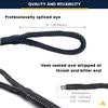 Sea Rock Marine 25' x 1/2" Premium Double Braided Nylon Dock Lines (2 Pack) with 12 Eyelet & Dock Line Ties - Dock Lines for Boats, Marine Rope, Boat Accessories - Black view 3