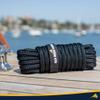 Sea Rock Marine 25' x 1/2" Premium Double Braided Nylon Dock Lines (2 Pack) with 12 Eyelet & Dock Line Ties - Dock Lines for Boats, Marine Rope, Boat Accessories - Black view 4