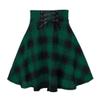 IDEALSANXUN Gothic Plaid Mini Skirts for Womens Short High Waist Plaid Skirts (Small, Plaid Green) view 1