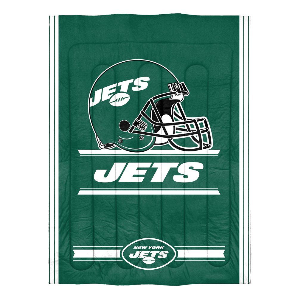 Northwest NFL New York Jets Comforter and Sham Set, Twin, Safety