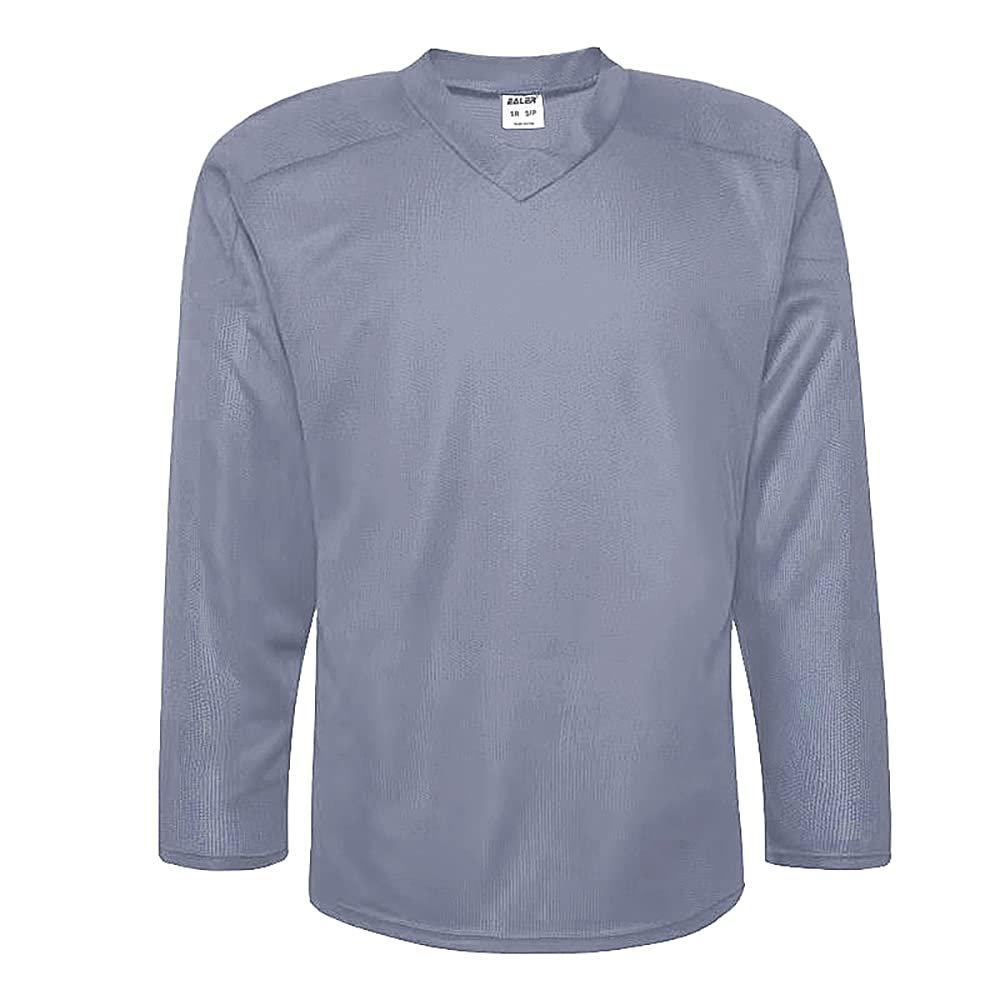 EALER H80 Series Blank Ice Hockey Practice Jersey for Men and Boy - Senior and Junior - Adult and Youth Grey