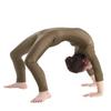 YOOJIA Kids Girls Long Sleeve Full Body Dance Laotard Unitard Gymnastics Ballet Dance Bodysuit Spandex Zentai Jumpsuit Brown 7-8 view 3