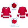 EALER H400 Series Blank Ice Hockey Practice Jersey League Jersey for Men and Boys - Senior and Junior - Adult and Youth Red/White view 2