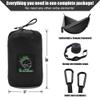Camping Hammock Double & Single Portable Hammock with Tree Straps, Lightweight Nylon Parachute Hammocks Camping Accessories Gear for Indoor Outdoor Backpacking, Travel, Hiking, Beach view 3