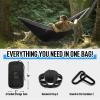 Camping Hammock Double & Single Portable Hammock with Tree Straps, Lightweight Nylon Parachute Hammocks Camping Accessories Gear for Indoor Outdoor Backpacking, Travel, Hiking, Beach view 4