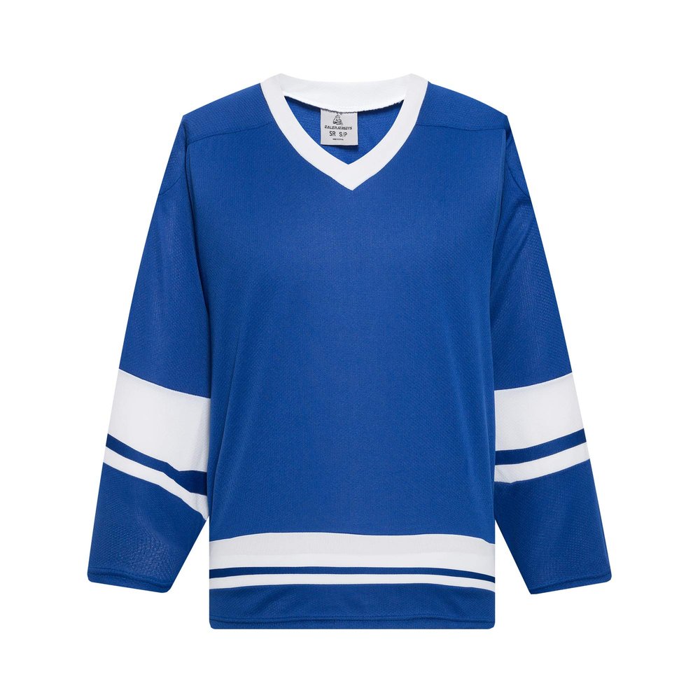 EALER H400 Series Blank Ice Hockey Practice Jersey League Jersey for Men and Boys - Senior and Junior - Adult and Youth Royal/White