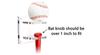 Better Display Cases Mini Baseball Bat and Ball Combo Vertical Display Wall Mount Clear Acrylic Bracket (A054-A) view 3