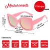 PolarSpex Girls Elastic Square Oversized Kids Polarized Sunglasses - BPA Free view 4