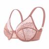 HSIA Minimizer Bras for Women Enchante Full Coverage Underwire Bras Plus Size Lifting Floral Lace Bra for Heavy Breast Light Coral view 4