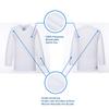 EALER H80 Series Blank Ice Hockey Practice Jersey for Men and Boy - Senior and Junior - Adult and Youth White view 3
